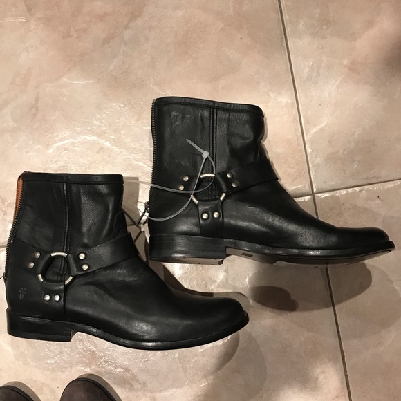 Frye Phillip black booties sz 7 - Picture 4 of 8